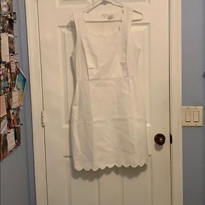 White scallop dress
